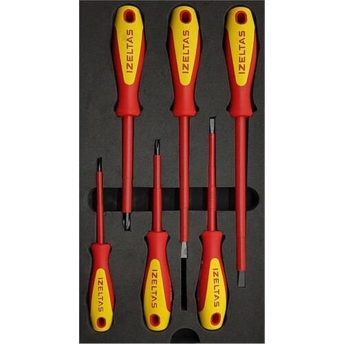 İzeltaş Insulated Electrician Screwdriver Set 1000 V 6'lı