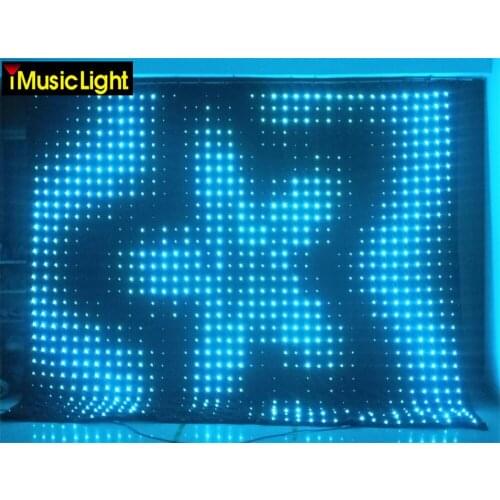 P10 3x6m Flexible LED Video Cloth With Motion Graphics Mobile DJs Bands Clubs Stage backdrops DMX/PC Control With Software