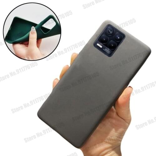 Candy Color Shockproof Phone Cover For Realme 8 PRO C20 V11 V3 Soft TPU Back Cover For OPPO A55 A93 A54 A94 Silicone Phone Case