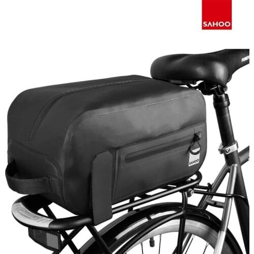 Sahoo 142046 Bicycle Luggage Carrier Pannier Waterproof MTB Trunk Rear Rack Seat Frame Bag Water Proof 7L 3 Pockets Handbag