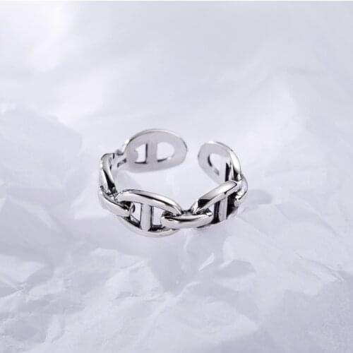 Charm Chains Finger Ring For Women Men Vintage Boho Knuckle Party Rings Punk Jewelry Girls Gift