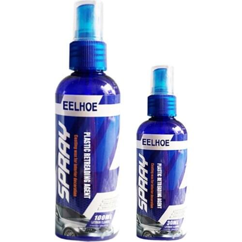 Car Interior Leather Plastic Retreading Agent Car Hydrophobic Polish Nano Coating Spray Scratch Repair Cleaning Agent