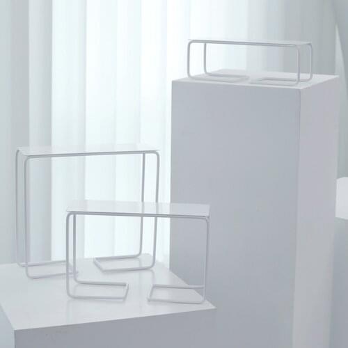 SWEETGO Gold Cupcake Stand White Storage Racks 1piece Metal Iron Tableware party Supplier Home Decoration Kitchen Dinner Bar