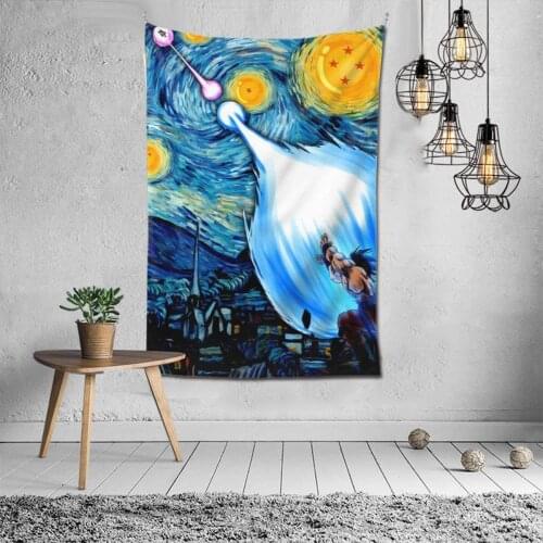 Japanese Anime Z Starry Night Wall Modern Art Hand Made Framed Home Decorations Tapestries