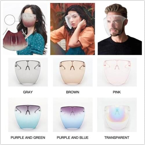 Protective mask glasses goggles full face riding glasses mountain bike sun visor sunglasses face shield splash and fog mask