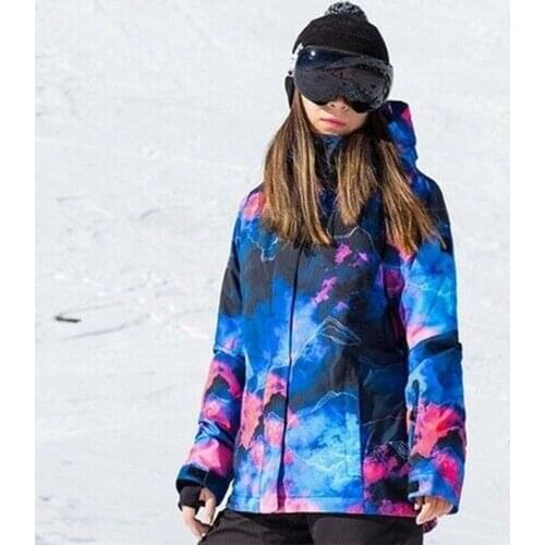 Female Snowboarding Jacket Women Ski Coat Outdoors Waterproof Windproof Ski Women Snow Ski Overcoat Winter Warm Outwear