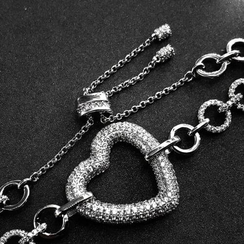 Cheny s925 sterling silver bracelet December love bracelet female heart-shaped buckle bracelet lock chain fashion bohemia