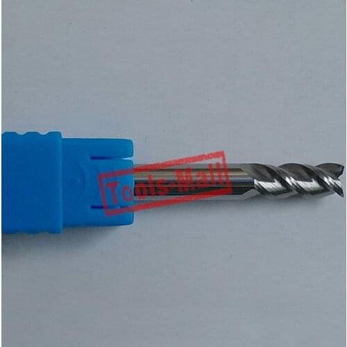1pc 10mm D10*25*D10*75-HRC50 3 Flutes Milling cutters for Aluminum CNC Tools Solid Carbide CNC flat End mills Router bits