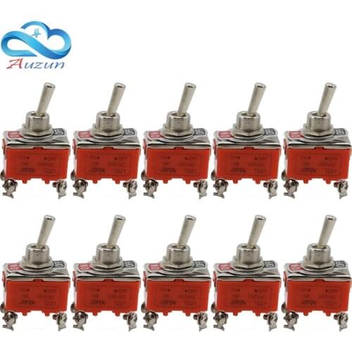 10pce rocker switch E-TEN1221 button switch shake the power switch ON-OFF 4 foot 2 gears toggle switch