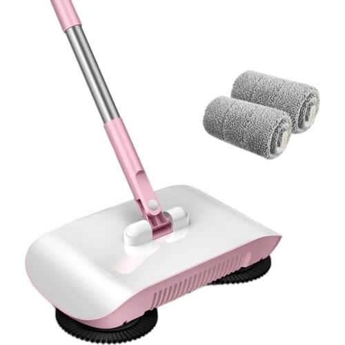 2 In 1 Hand Push Vacuum Cleaner Set Home Sweeper Broom Dustpan Handheld Dust Collector Carpet Floor Cleaners