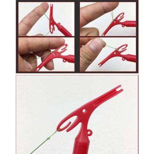 Fishing Tackle Accessories Fishing Universal Fly Nail Knot Tying Tools Quick Knotter Tool Loop Pen Shape Hook Remover Detacher