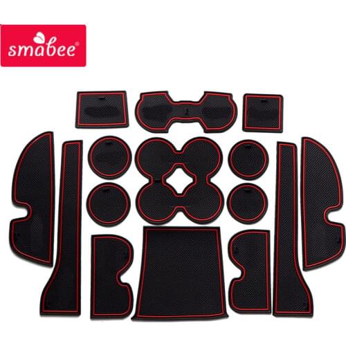 Anti-Slip Gate Slot Mat for Toyota Land Cruiser Prado FJ 150 2010 -2019 Door Groove Non-slip Pad Accessories Car sticker