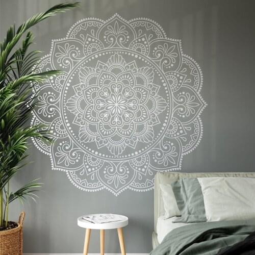 Large Mandala Wall Stickers Vinyl Art Home Decoration Living Room Bedroom Decor Decals Interior Design Flower Henna Murals 4763