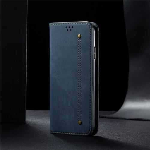 Flip Cover For iPhone 11 Pro Max 11 6 6s 7 8 Plus SE 2020 X XS XR XS Max Luxury Denim PU Leather Wallet Style Phone Case