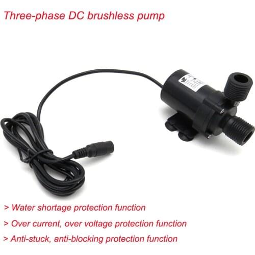 DC 12V 24V 660B3 Centrifugal Submersible Three-phase Brushless Water Pump Water Shortage Protection Mini booster pump