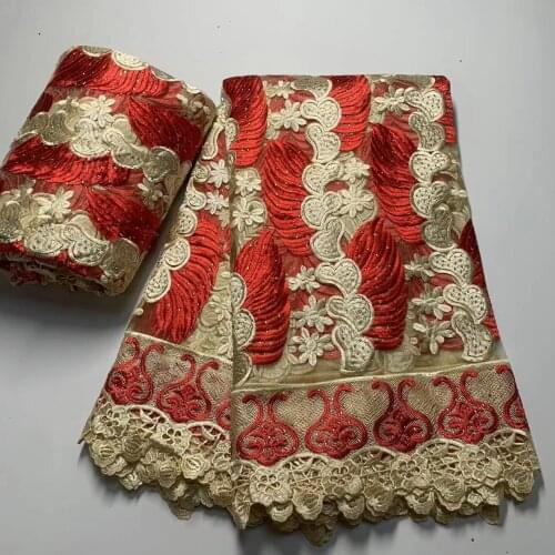 French Tulle Lace Fabric Nigerian Lace Fabrics 2021 High Quality Lace African Lace Fabric For Wedding Sewing d22-63