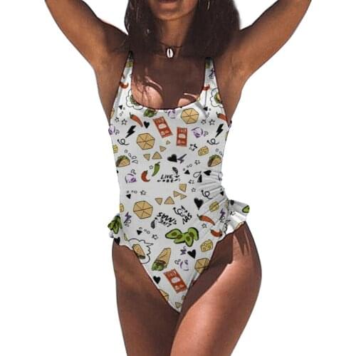 Avocado Swimsuit Colaless Full Swimwear Fitness Teenage Hot Sale 1 Piece Bathing Suit
