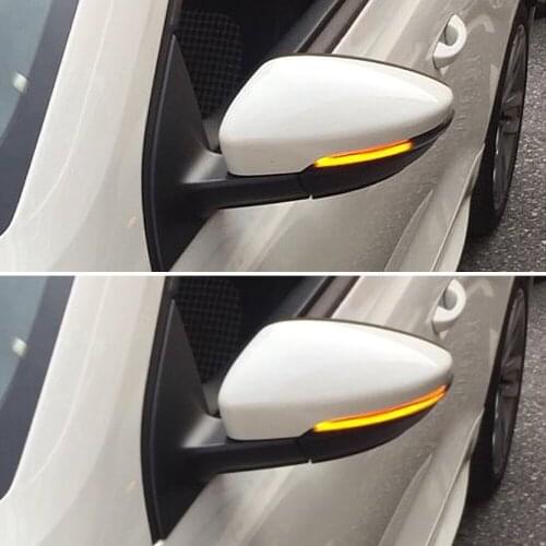 Flashing Water Rearview Side Mirror Dynamic Sequential Blinker For VW Passat B7 CC Scirocco Jetta MK6 EOS LED Turn Signal Light