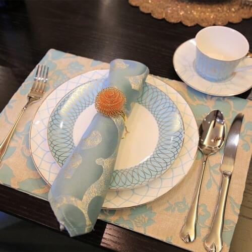 Durable European Plate Sets Creativity Light Luxury Snack Cutlery Plate Set Ceramic Vaisselle Porcelaine Kitchen Supplies DK50PS