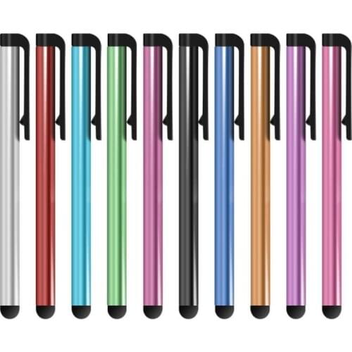 Wholesale Capacitive Stylus Touch Pen for Iphone 11 pro max X 8 7 6 Plus 5 Screen Pen for Cell Phone Tablet 10 Color 1000pcs/lot