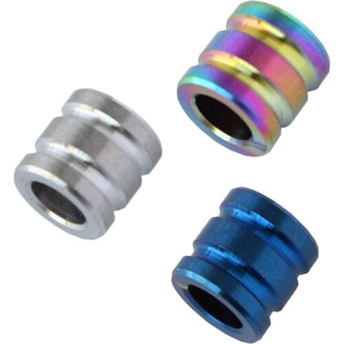 QingGear Titanium Paracord Bead For your Knife Lanyards Zippers Key Chains Paracord Bracelet Accessory Titanium Lanyard Beeds