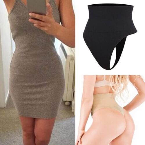 High Waist Butt Lifter Women Sexy Thong Shaper Tummy Control Panties Shaping Underwear Waist Trainer Pulling Briefs Shapewear