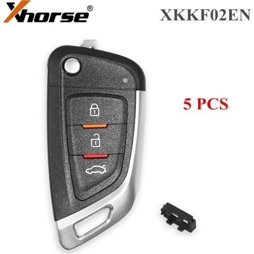 XHORSE XKKF02EN Universal Remote Car Key with 3 Buttons for VVDI Key Tool 5PCS/lot