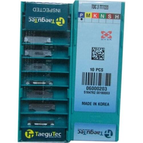 Taegutec TDC2 TT7220 TDC3 TT7220 TDC4 TT7220 TDC5 TT7220 Insert lathes, grooves, tools