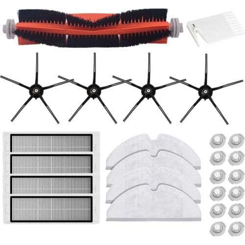 Main Brush Black Side Brush HEPA Filter for Xiaomi Roborock S6 S5 MAX S60 S65 S5 S50 S5 E25 E35 Vacuum Parts Accessories