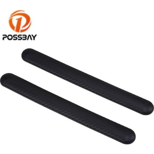 POSSBAY 2Pcs Car Rubber Bumper Corner Protector Door Guard Car Anti-Scratch Bumper Guard Protector Strip Auto Door Molding Trims