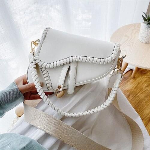 Luxury Pu Leather Women Handbags High Quality Ladies Small Saddle Crossbody Bags Designer Female Travel Shoulder Messenger Bag