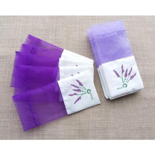 10pcs Sachets Flower Printing mesh Lavender Fragrance cotton Sachet Bag for Seeds Portable Empty Bags Party Supplies