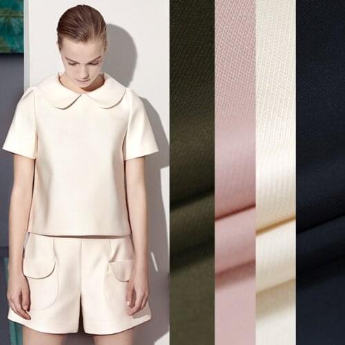 150CM Wide 380G/M Weight Solid Color Acrylic Polyester Brocade Fabric for Spring and Autumn Dress Shirt Jacket E394