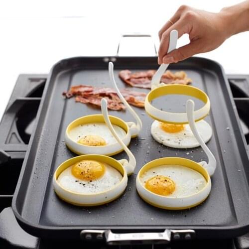 New 2pcs/1set Silicone Omelette Ring Omelette Kitchen Tool Kitchenware Omelette Ring