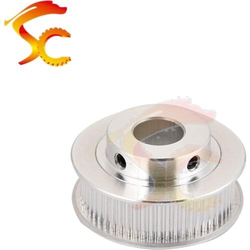 4PCS/Lot 3D belt pulley GT2 60 teeth bore 5mm/10mm fit for belt width 10mm GT2 Timing Pulley 60tooth Free Shipping