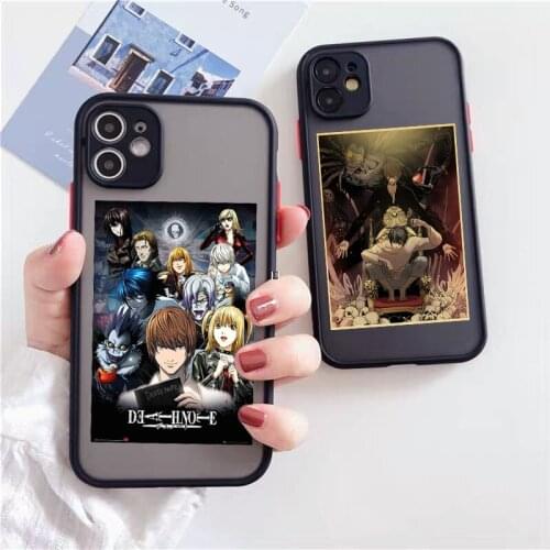 Cute Anime Manga Death Note Ryuk Phone Case For iPhone 12 Pro MAX 11 7 XS XR SE20 X 8 6Plus Shockproof Clear Hard PC Cover Coque