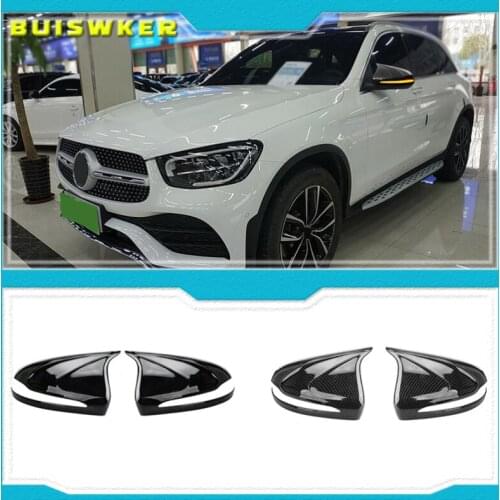 For Mercedes-Benz C260L Rearview Mirror Cover E-Class C-Class C200L E300L Carbon Fiber Reversing Shell S-Class GLC