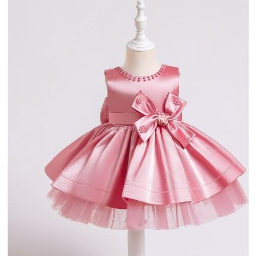 Summer Dresses Kids Vestidos 1 Year Tutu Newborn Christening Princess Toddler Birthday Party Children Baptism Baby Girl Clothes