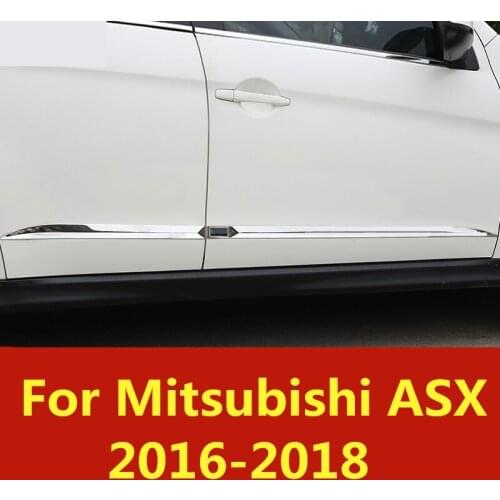 Door side line garnish body molding cover protector trim Body trim Door side trim Auto Accessories For Mitsubishi ASX 2016-2018