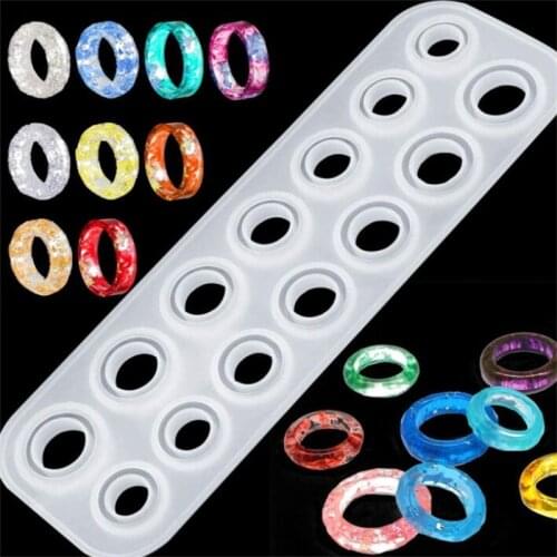 1Sets Resin Ring Mold Silicone Jewelry Epoxy Resin Casting Molds For DIY Necklace Pendant Jewelry Making Findings Accessories