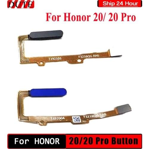 For Huawei Honor 20 Pro Home Button Honor 20 Fingerprint Touch ID Sensor Flex Cable Ribbon Replacement Honor 20 YAL-L21 L41 AL10