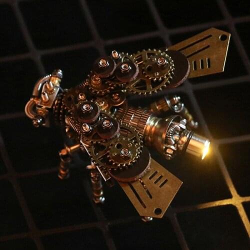 Mechanical Party Firefly Metal tide Play Figure Simulation Insect Creative Decoration Assembly Model Gifts