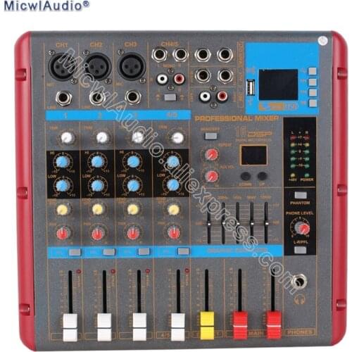 5 7 9 Channel Console Digital Mixer Mixing for DJ Recording Studio Stage with 48V Monitor USB DSP Bluetooth Microphone