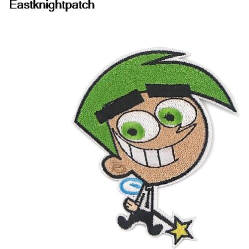 E1446 Classic Cartoon Iron On Patch Clothing Diy Embroidered Sewing Applique Sew On Patches Fabric Apparel Patchwork