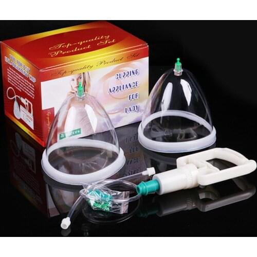 1 Set Breast Buttocks Enhancement Pump Lifting Vacuum Cupping Device Health Suction Women Chest Buttocks Suction Therapy Cu M3T0