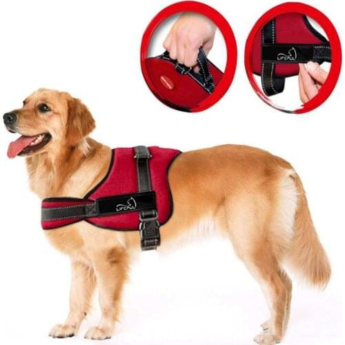 Nylon Dog Harness No Pull Dogs Harness Quick Control Service Pets Vest For Training Medium Large Work Dogs Pitbull Husky
