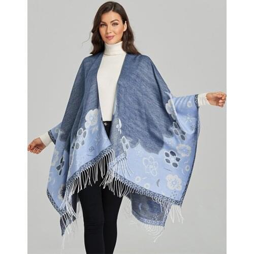 New Fashion Imitation Cashmere Women Print Scarf Winter Warm Shawl Wrap Female knitted Warm Comfortable Wild Soft Thick Blanket
