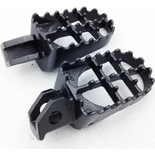 Motocross MX Dirt Bike Racing Foot Pegs footpeg For Suzuki RM RM85 RM85L DR-Z125L DR-Z125 Motorcycle parts Black