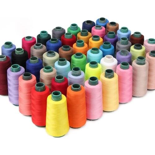 2500 Yards Polyester Sewing Thread Multicolor Thread Machine Thread Cross-Stitch Embroidery Home Supplies Craft DIY Accessories