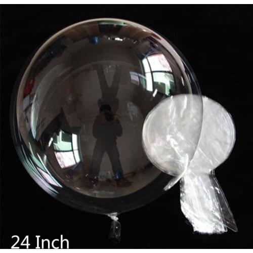 10/20/24/36Inch Transparent Bobo Balloon Clear Helium Balloon Wedding Birthday Party Decoration Adult Kids Favor Toy Globes